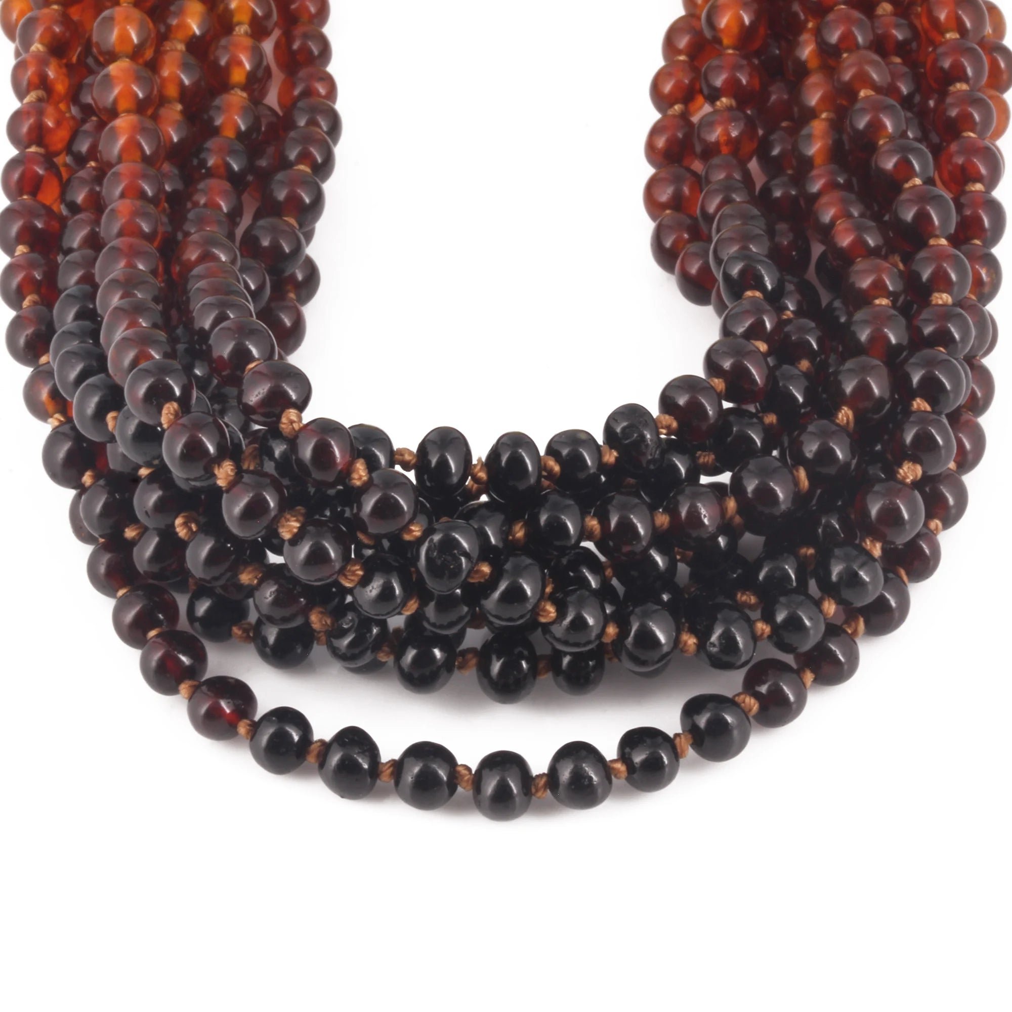 BALTIC AMBER JUNIOR NECKLACES LOT OF 10pcs - BAROQUE. XB54R1