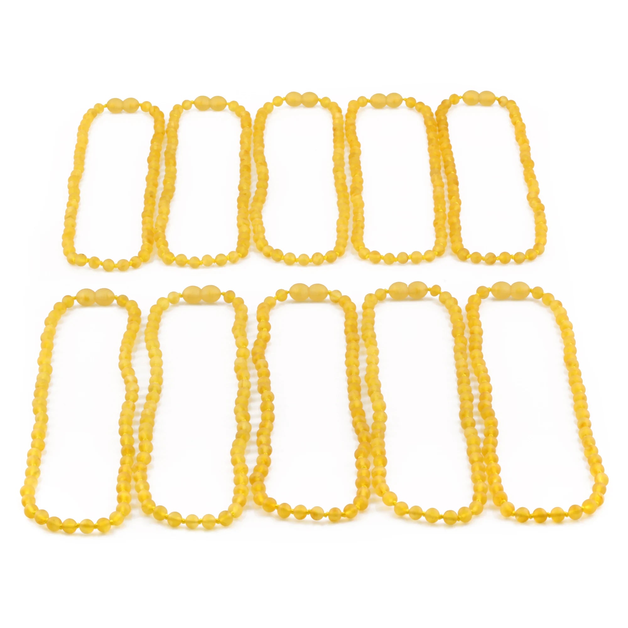 BALTIC AMBER JUNIOR NECKLACES LOT OF 10pcs - BAROQUE. XB54YM