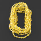 Baltic Amber Junior Necklace Baroque Yellow Glossy Finish - Wholesale Lot of 10pcs - 38cm / 15in - XB54Y