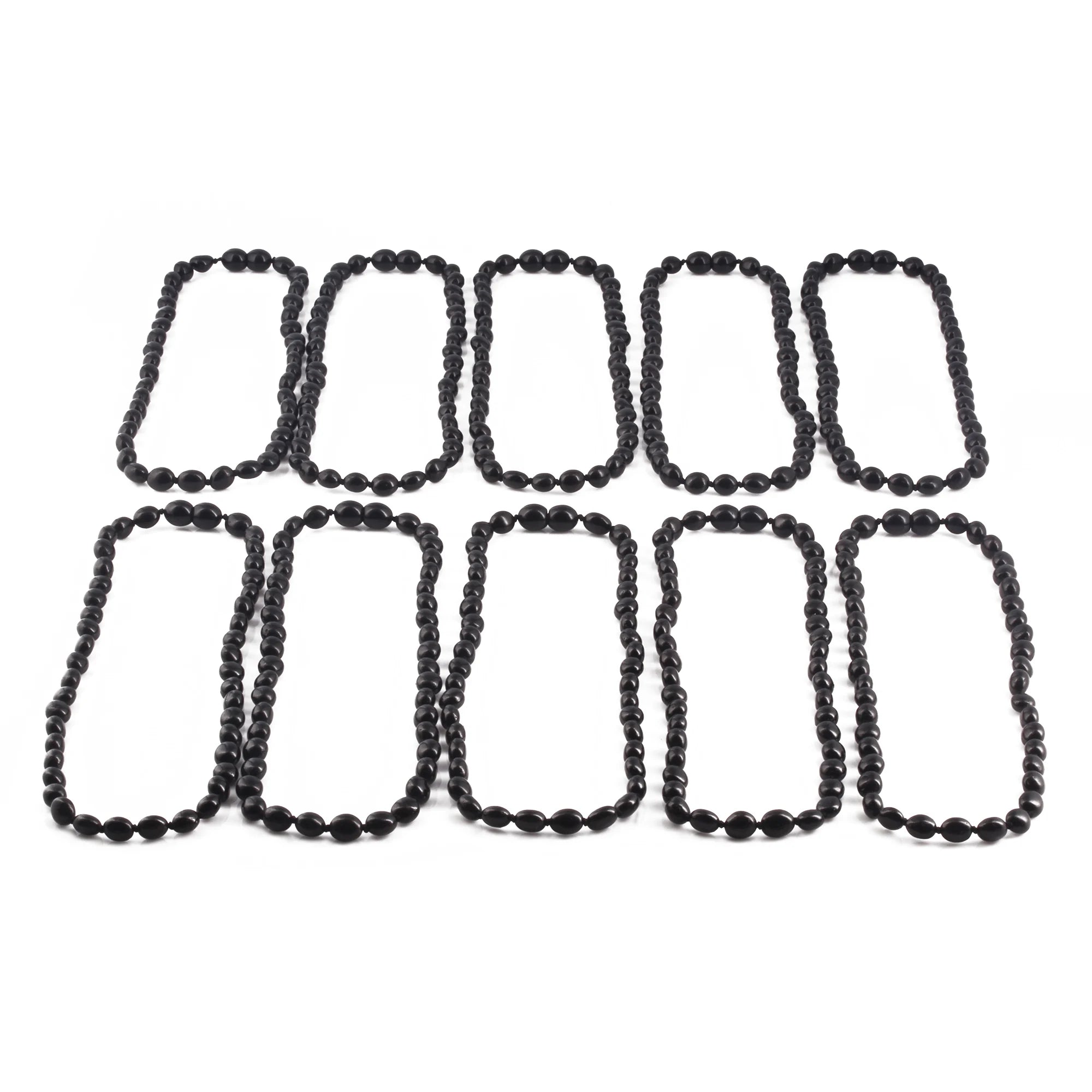 BALTIC AMBER JUNIOR NECKLACES LOT OF 10pcs - OLIVE. XO54B