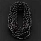 Baltic Amber Junior Necklace Olive Black Matte Finish - Wholesale Lot of 10pcs - 38cm / 15in - XO54BM