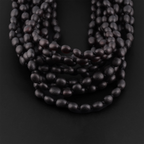 Baltic Amber Junior Necklace Olive Black Matte Finish - Wholesale Lot of 10pcs - 38cm / 15in - XO54BM