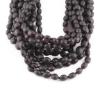 Baltic Amber Junior Necklace Olive Black Matte Finish - Wholesale Lot of 10pcs - 38cm / 15in - XO54BM