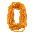 BALTIC AMBER JUNIOR NECKLACES LOT OF 10pcs - OLIVE. XO54LCM