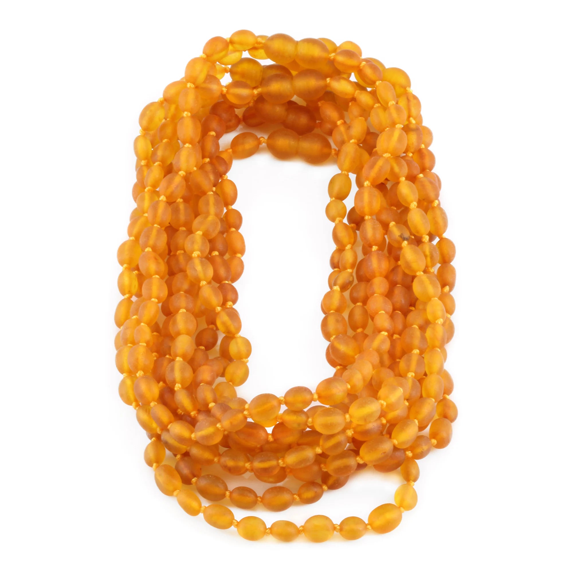 BALTIC AMBER JUNIOR NECKLACES LOT OF 10pcs - OLIVE. XO54LCM