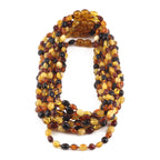 BALTIC AMBER JUNIOR NECKLACES LOT OF 10pcs - OLIVE. XO54M