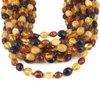 BALTIC AMBER JUNIOR NECKLACES LOT OF 10pcs - OLIVE. XO54M