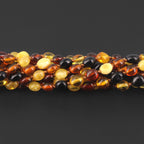 BALTIC AMBER JUNIOR NECKLACES LOT OF 10pcs - OLIVE. XO54M