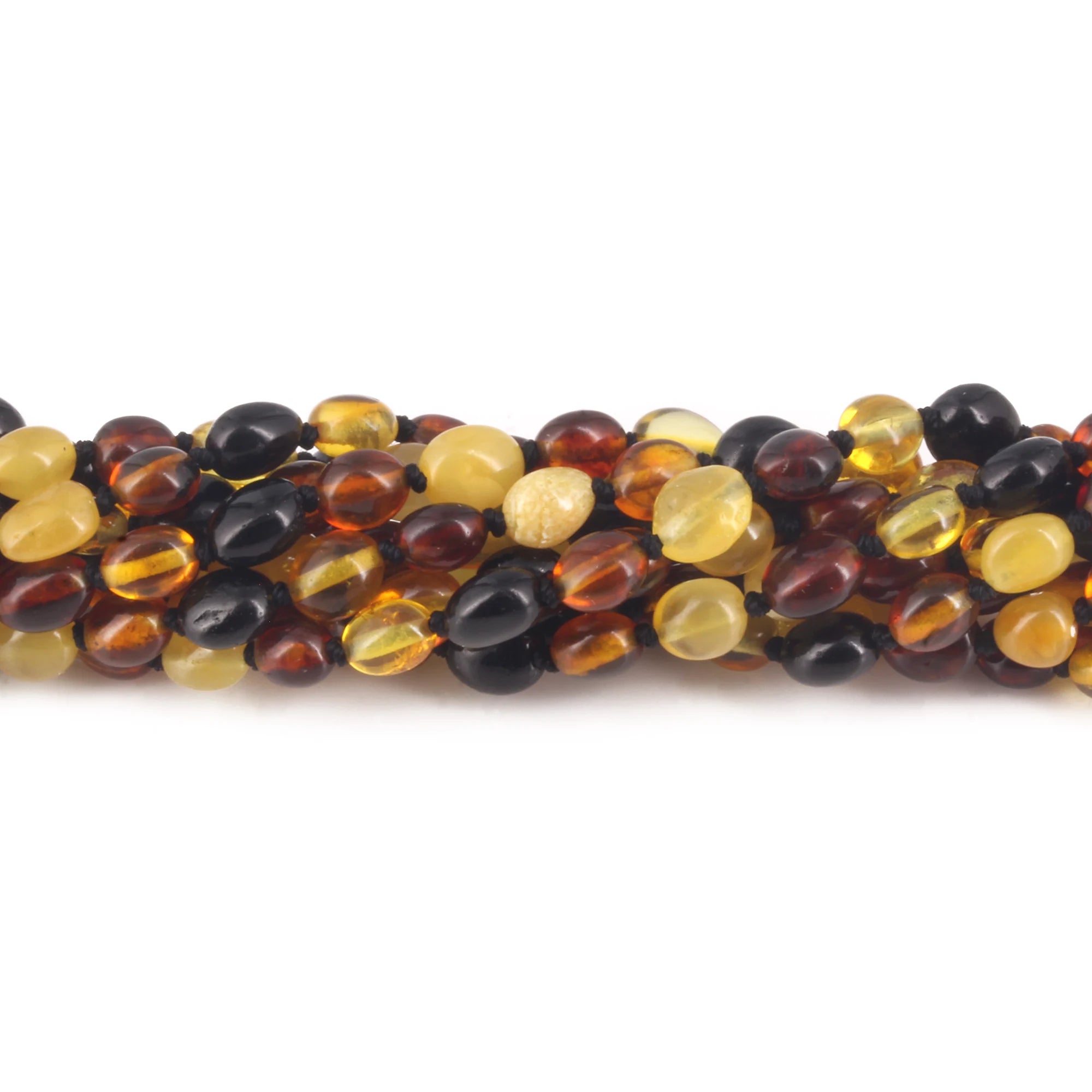 BALTIC AMBER JUNIOR NECKLACES LOT OF 10pcs - OLIVE. XO54M2