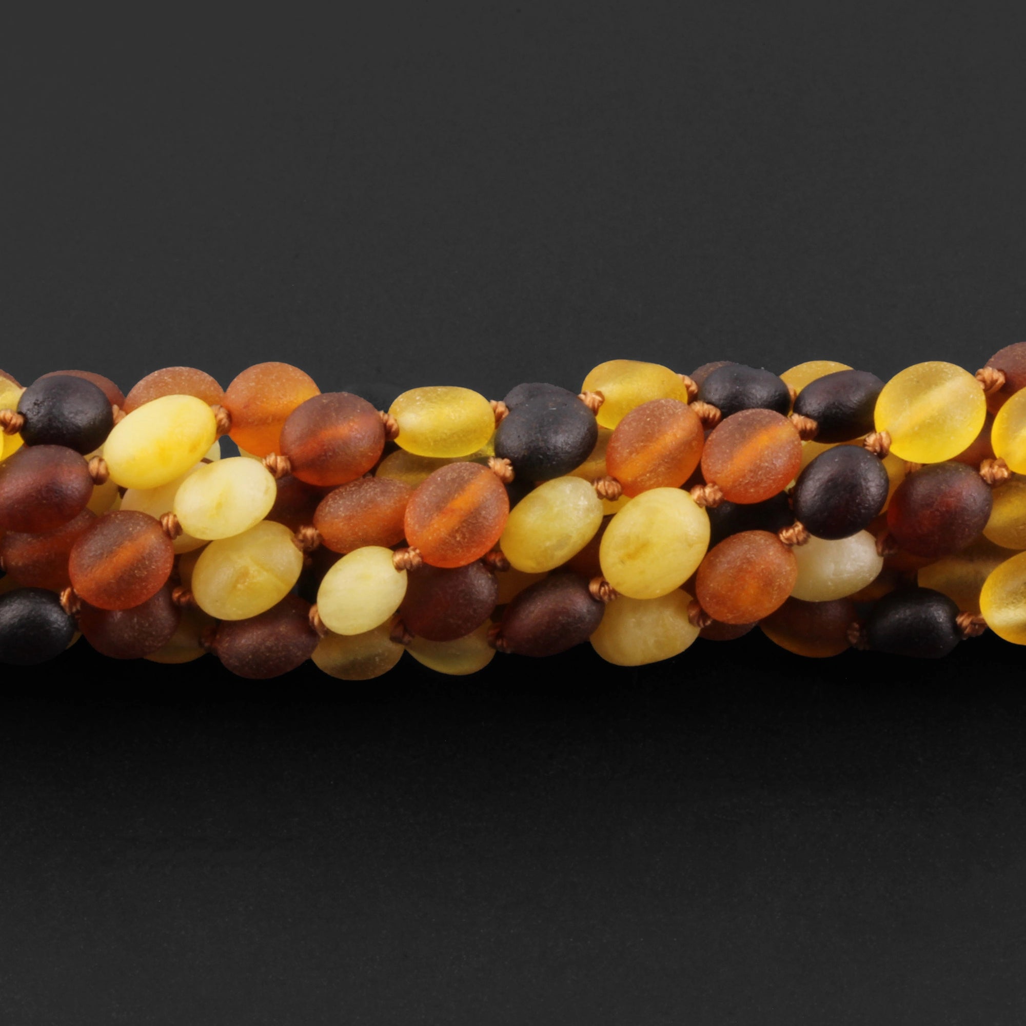 BALTIC AMBER JUNIOR NECKLACES LOT OF 10pcs - OLIVE. XO54MM