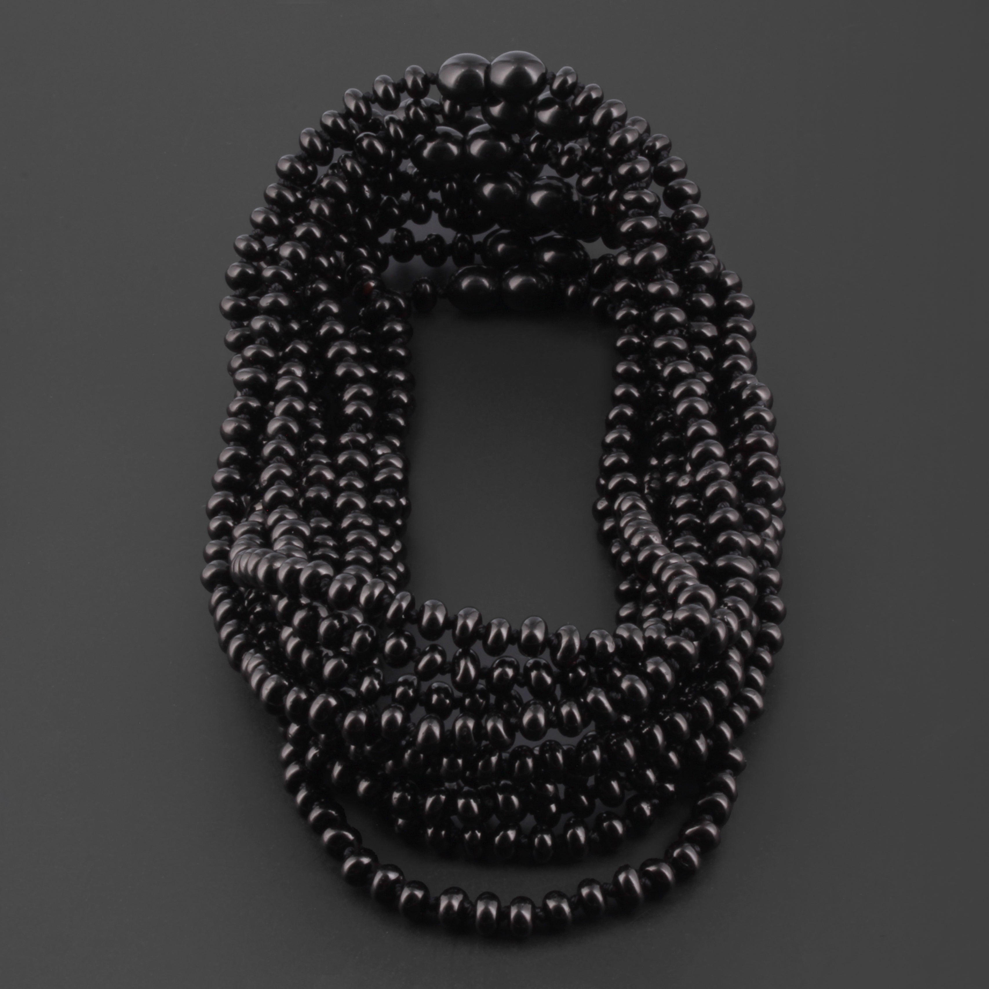 BALTIC AMBER JUNIOR NECKLACES LOT OF 10pcs - ROUNDEL. XR53B