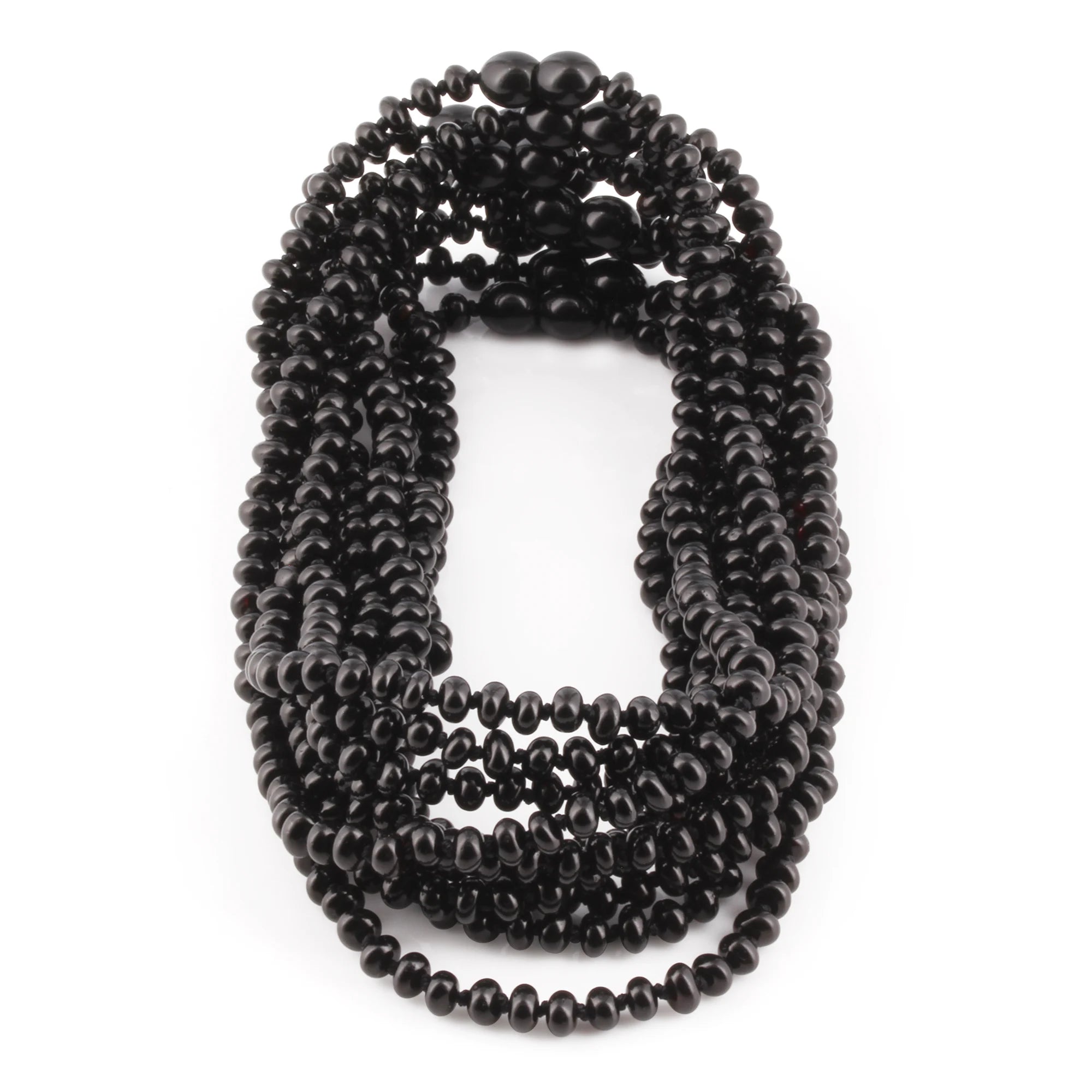 BALTIC AMBER JUNIOR NECKLACES LOT OF 10pcs - ROUNDEL. XR53B