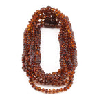 BALTIC AMBER JUNIOR NECKLACES LOT OF 10pcs - ROUNDEL. XR53C