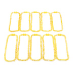 Baltic Amber Junior Necklace Roundel Milky Yellow Glossy Finish - Wholesale Lot of 10pcs - 38cm / 15in - XR53MY