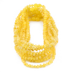 Baltic Amber Junior Necklace Roundel Milky Yellow Glossy Finish - Wholesale Lot of 10pcs - 38cm / 15in - XR53MY