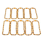 BALTIC AMBER JUNIOR NECKLACES LOT OF 10pcs - ROUNDEL. XR53MM