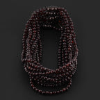Baltic Amber Junior Necklace Baroque Dark Cognac Glossy Finish - Wholesale Lot of 10pcs - 38cm / 15in - XB43DC