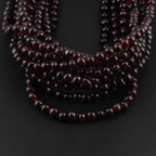 Baltic Amber Junior Necklace Baroque Dark Cognac Glossy Finish - Wholesale Lot of 10pcs - 38cm / 15in - XB43DC