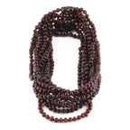 Baltic Amber Junior Necklace Baroque Dark Cognac Glossy Finish - Wholesale Lot of 10pcs - 38cm / 15in - XB43DC