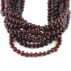 Baltic Amber Junior Necklace Baroque Dark Cognac Glossy Finish - Wholesale Lot of 10pcs - 38cm / 15in - XB43DC