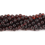 Baltic Amber Junior Necklace Baroque Dark Cognac Glossy Finish - Wholesale Lot of 10pcs - 38cm / 15in - XB43DC