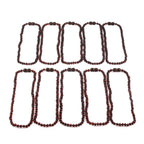 Baltic Amber Junior Necklace Baroque Dark Cognac Glossy Finish - Wholesale Lot of 10pcs - 38cm / 15in - XB43DC