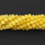 Baltic Amber Junior Necklace Baroque Milky Yellow Glossy Finish - Wholesale Lot of 10pcs - 38cm / 15in - XB43MY
