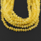 Baltic Amber Junior Necklace Baroque Milky Yellow Glossy Finish - Wholesale Lot of 10pcs - 38cm / 15in - XB43MY