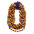 Baltic Amber & Purple Tiger Eye Junior Necklace Baroque Multicolor Glossy Finish - Wholesale Lot of 10pcs - 38cm / 15in - JN100-S