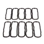 Baltic Amber Junior Necklace Baroque Black Raw Finish - Wholesale Lot of 10pcs - 38cm / 15in - XB54B-RAW