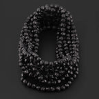 Baltic Amber Junior Necklace Baroque Black Raw Finish - Wholesale Lot of 10pcs - 38cm / 15in - XB54B-RAW