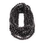 Baltic Amber Junior Necklace Baroque Black Raw Finish - Wholesale Lot of 10pcs - 38cm / 15in - XB54B-RAW