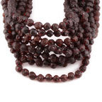 Baltic Amber Junior Necklace Baroque Dark Cognac Raw Finish - Wholesale Lot of 10pcs - 38cm / 15in - XB54DC-RAW