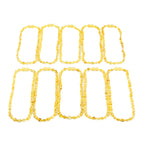 Baltic Amber Junior Necklace Olive Yellow Glossy Finish - Wholesale Lot of 10pcs - 38cm / 15in - XO54Y