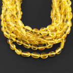Baltic Amber Junior Necklace Olive Yellow Glossy Finish - Wholesale Lot of 10pcs - 38cm / 15in - XO54Y