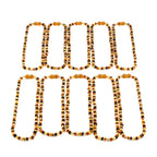 Baltic Amber Junior Necklace Roundel Multicolor Glossy Finish - Wholesale Lot of 10pcs - 38cm / 15in - XR53M