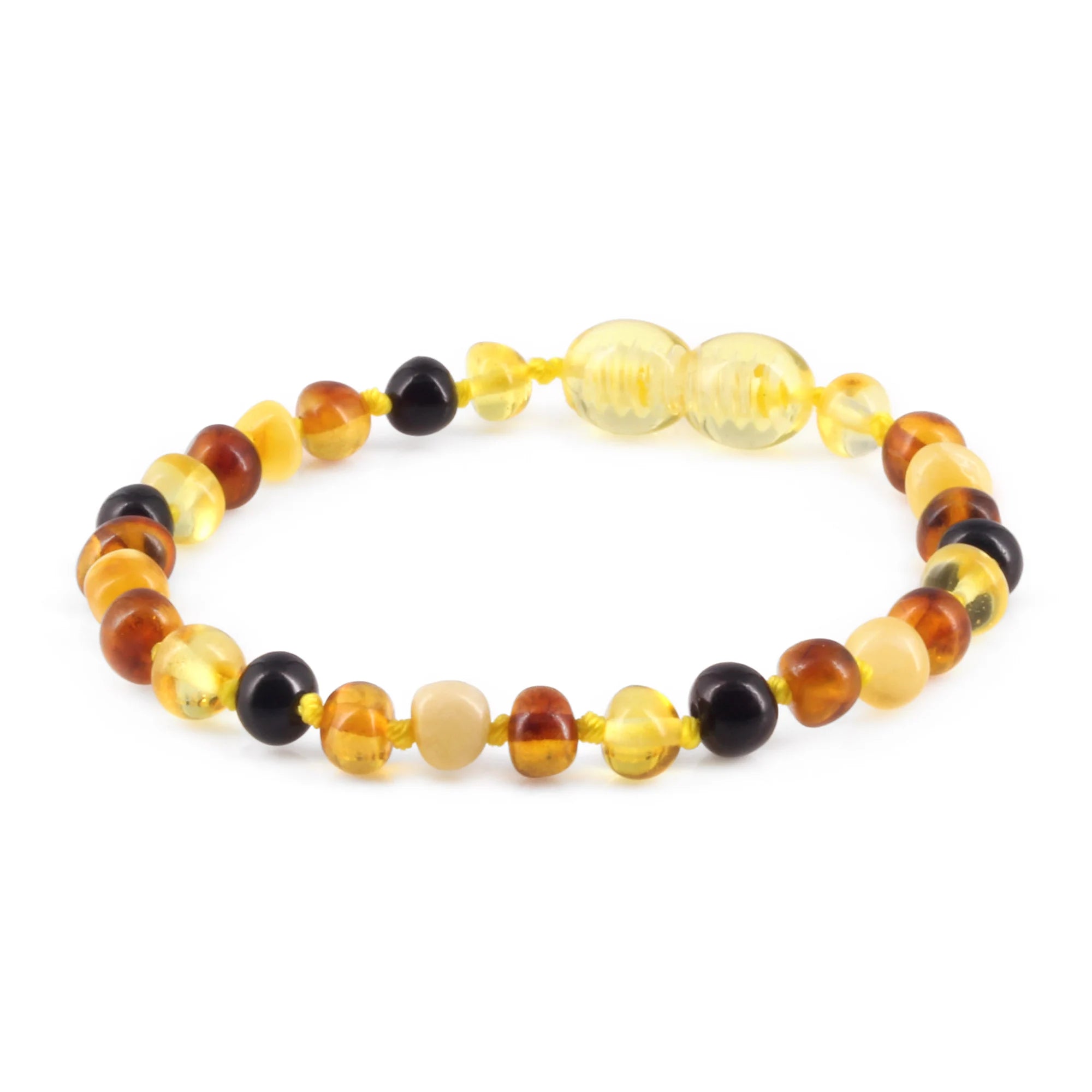 BALTIC AMBER JUNIOR BRACELETS LOT OF 10pcs - BAROQUE. XB54M1