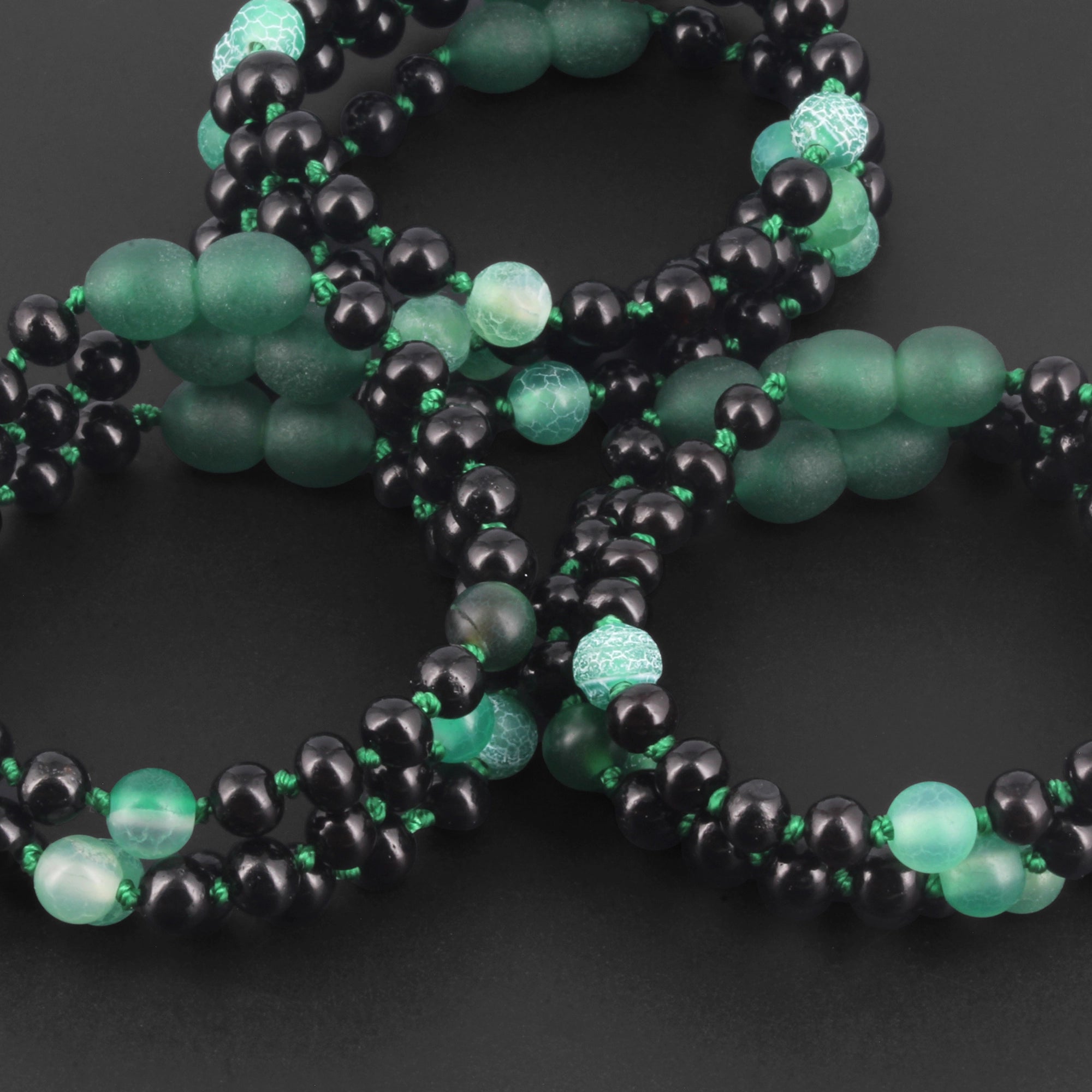 BALTIC AMBER BABY TEETHING BRACELETS WITH GREEN FROST AGATE LOT OF 10pcs. LE550