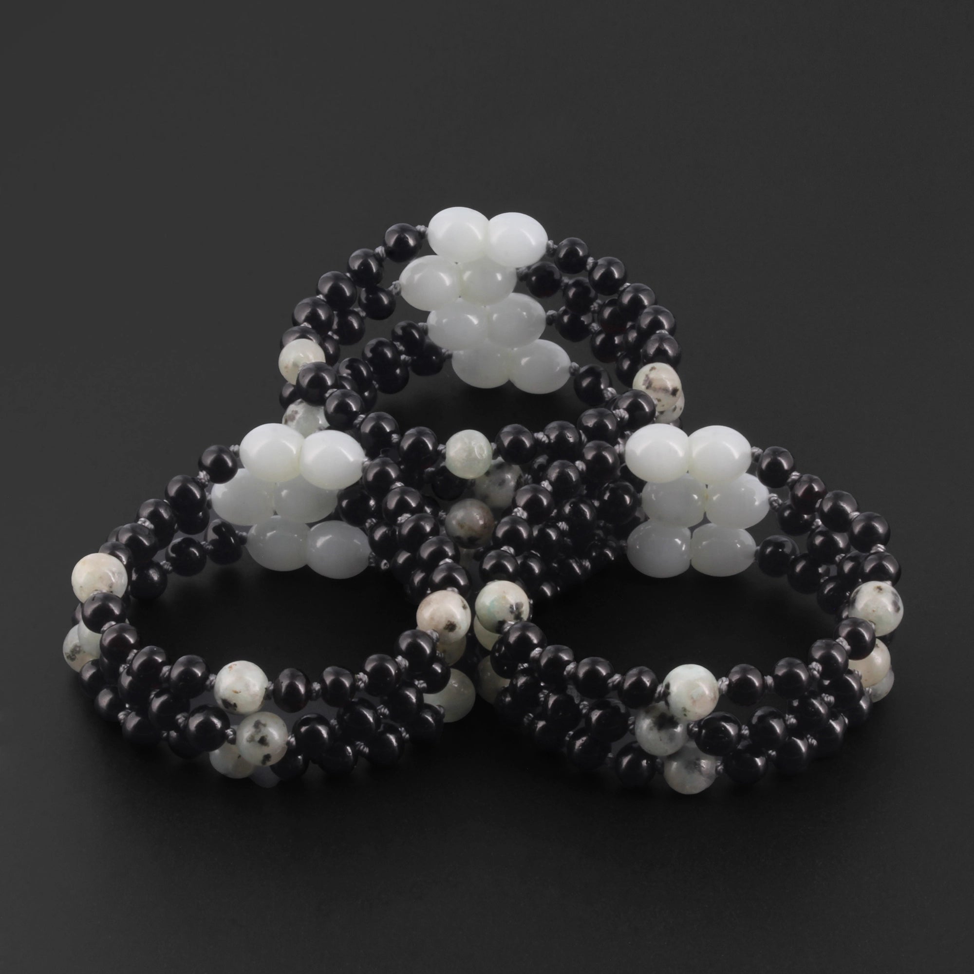 BALTIC AMBER BABY TEETHING BRACELETS WITH KIWI JASPER LOT OF 10pcs. LE551