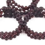 Baltic Amber Baby Teething Bracelet Baroque Dark Cognac Matte Finish - Wholesale Lot of 10pcs - 14cm / 5.5in - XB54DCM