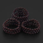 Baltic Amber Baby Teething Bracelet Baroque Dark Cognac Matte Finish - Wholesale Lot of 10pcs - 14cm / 5.5in - XB54DCM