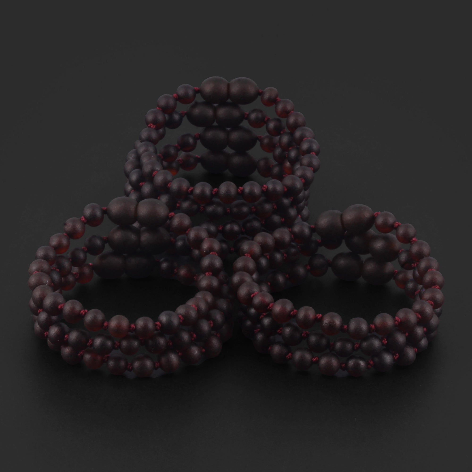 BALTIC AMBER BABY TEETHING BRACELETS LOT OF 10pcs - BAROQUE. XB54DCM