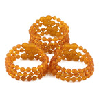 BALTIC AMBER BABY TEETHING BRACELETS LOT OF 10pcs - BAROQUE. XB54LCM