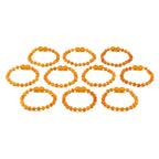 BALTIC AMBER BABY TEETHING BRACELETS LOT OF 10pcs - BAROQUE. XB54LCM