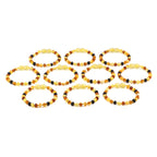 BALTIC AMBER BABY TEETHING BRACELETS LOT OF 10pcs - BAROQUE. XB54M1