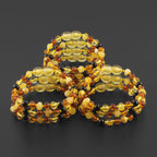 BALTIC AMBER BABY TEETHING BRACELETS LOT OF 10pcs - BAROQUE. XB54M1