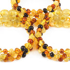 BALTIC AMBER BABY TEETHING BRACELETS LOT OF 10pcs - BAROQUE. XB54M1