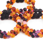 BALTIC AMBER BABY BRACELETS WITH AMETHYST & ROSE QUARTZ LOT OF 10pcs. LE560