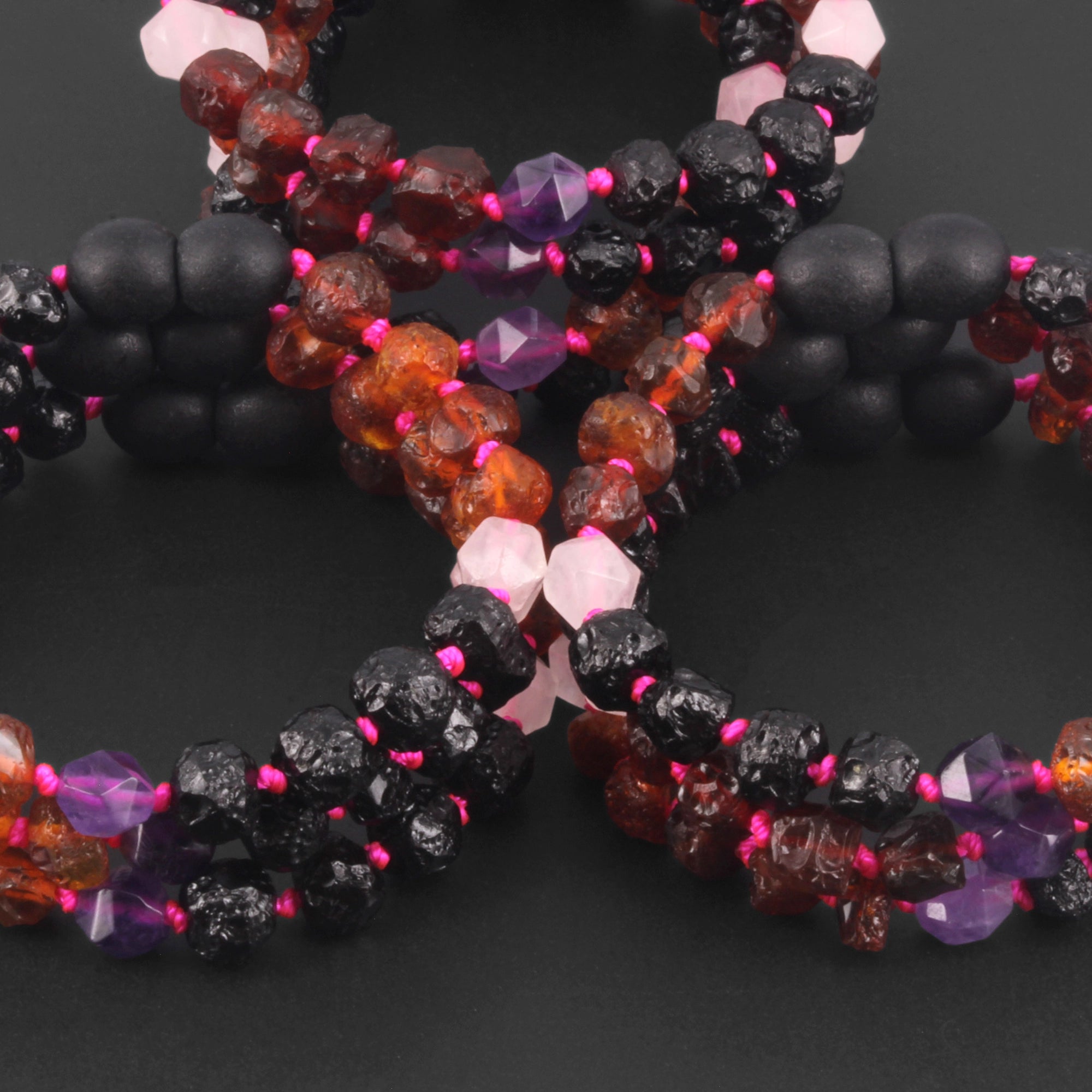 BALTIC AMBER BABY BRACELETS WITH AMETHYST & ROSE QUARTZ LOT OF 10pcs. LE561