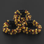 BALTIC AMBER JUNIOR BRACELETS LOT OF 10pcs - BAROQUE. XB54M2M